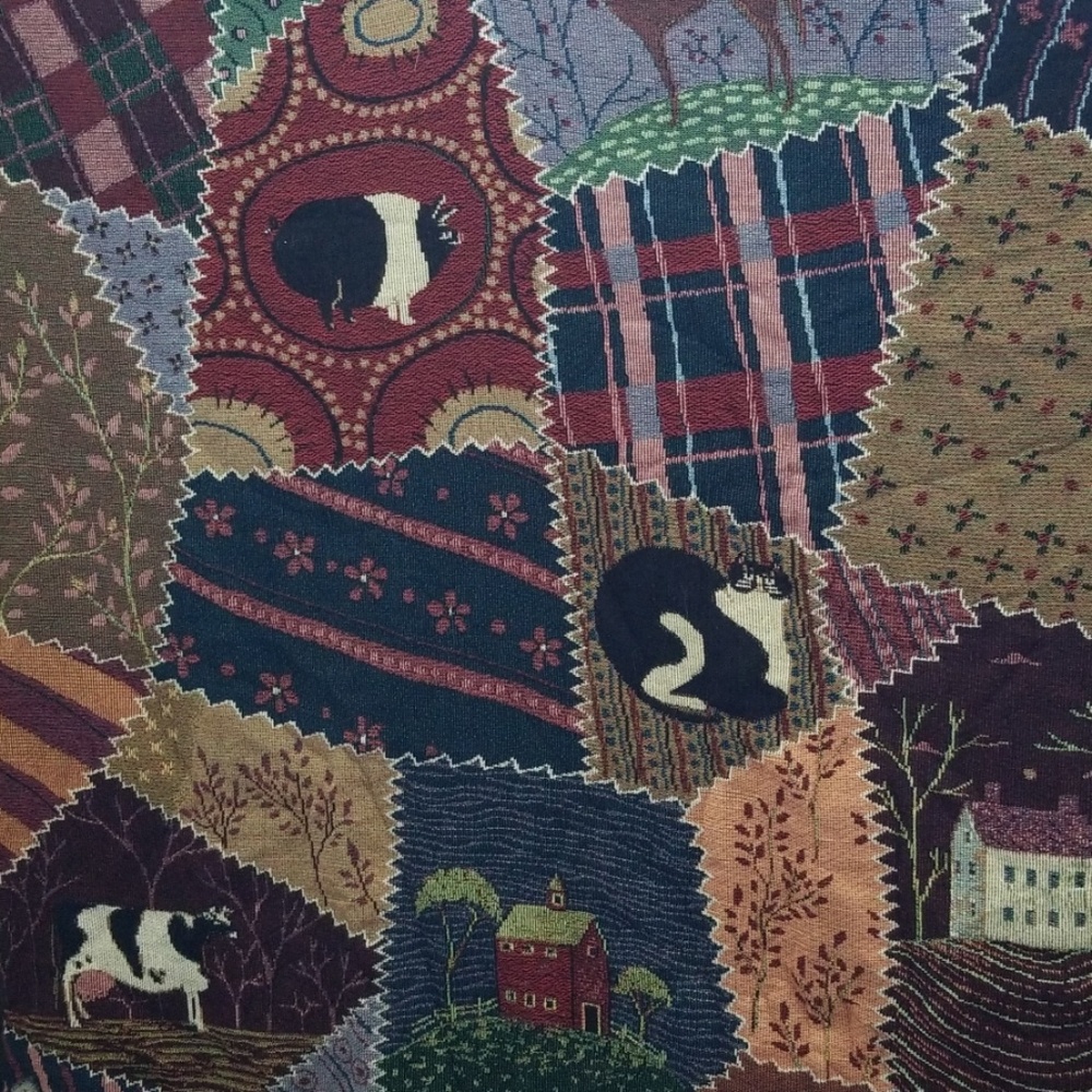 COUNTRY  CRAZY QUILT - Picture 4 of 6